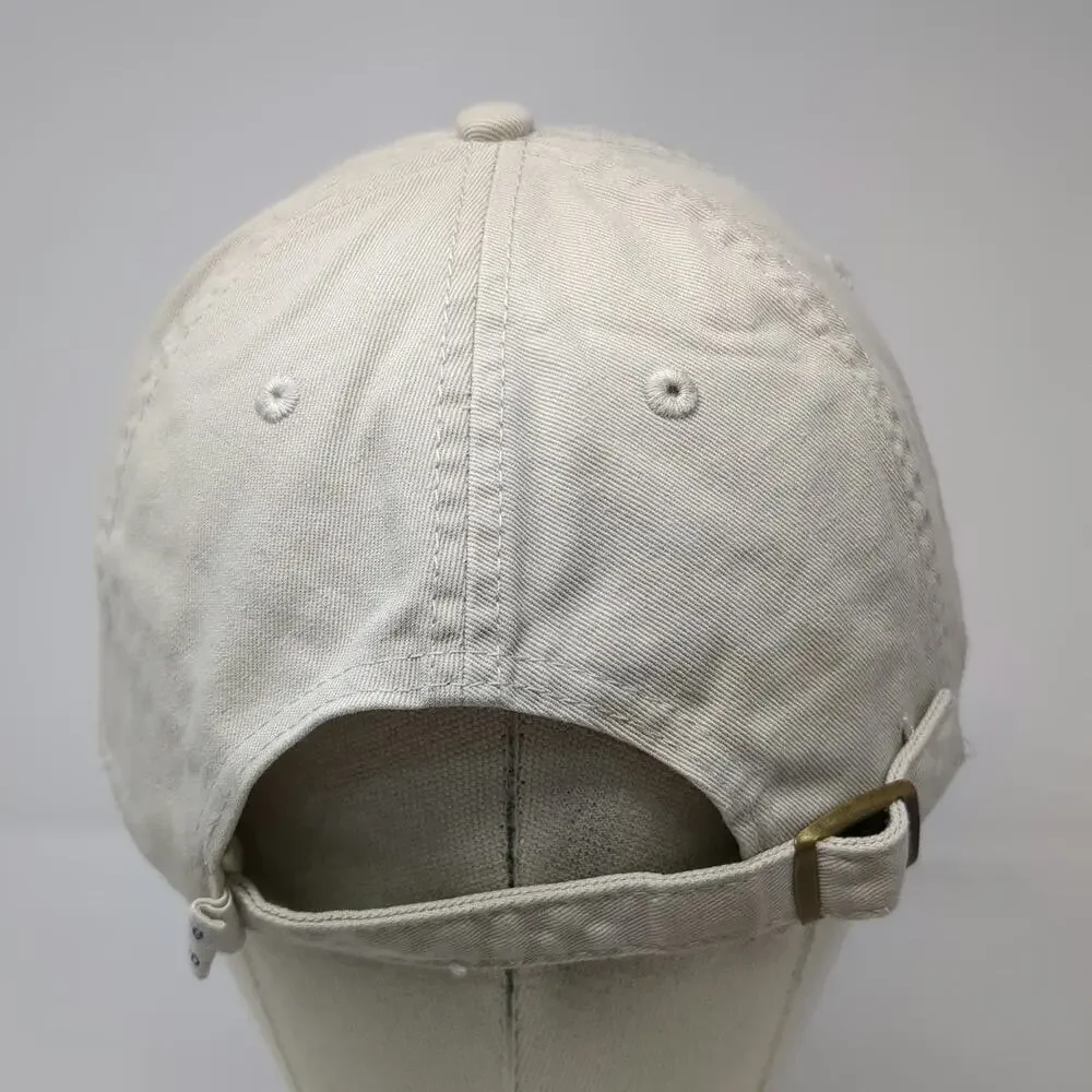 Life Is Good Baseball Cap Beige One Size Adjustable Peace Love Bikes Cotton Hat